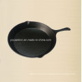 Preseasoned Cast Iron Camping BBQ Skillet Dia 30cm